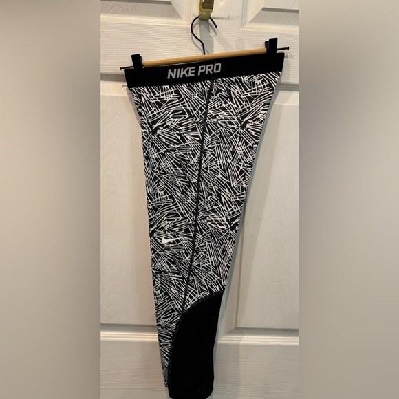 Nike Pro Dri Fit Palm Print Leggings Capris Abstract Vintage Y2K Size M - Picture 4 of 13